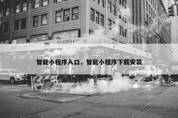 智能小程序入口，智能小程序下载安装