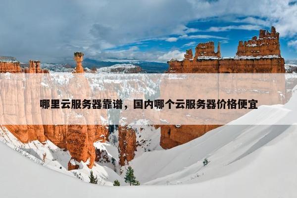 哪里云服务器靠谱，国内哪个云服务器价格便宜