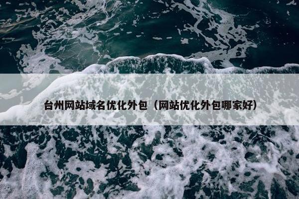 台州网站域名优化外包（网站优化外包哪家好）