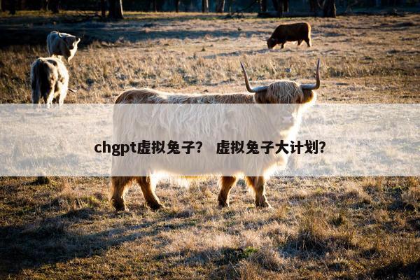 chgpt虚拟兔子？ 虚拟兔子大计划？
