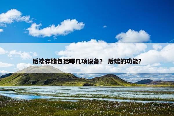 后端存储包括哪几项设备？ 后端的功能？