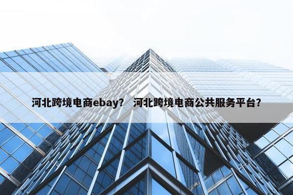 河北跨境电商ebay？ 河北跨境电商公共服务平台？