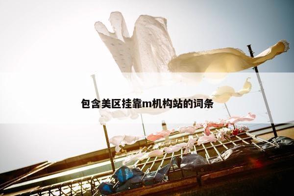 包含美区挂靠m机构站的词条