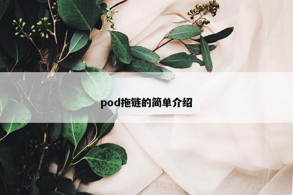 pod拖链的简单介绍