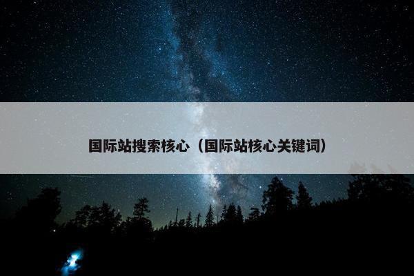 国际站搜索核心（国际站核心关键词）