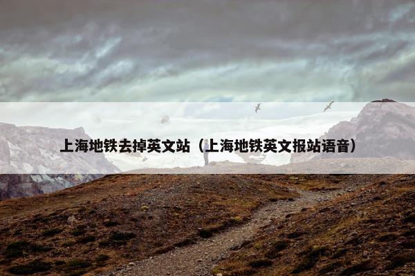 上海地铁去掉英文站（上海地铁英文报站语音）