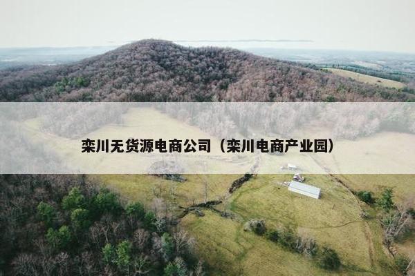 栾川无货源电商公司（栾川电商产业园）