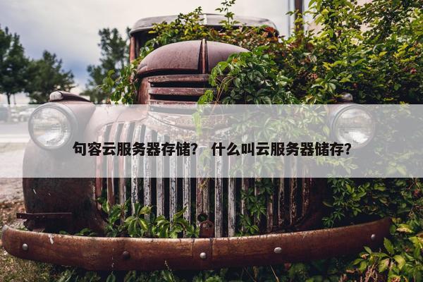 句容云服务器存储？ 什么叫云服务器储存？