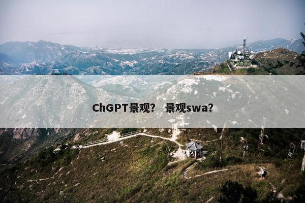 ChGPT景观？ 景观swa？