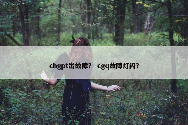 chgpt出故障？ cgq故障灯闪？