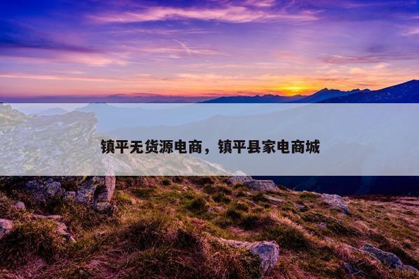 镇平无货源电商，镇平县家电商城