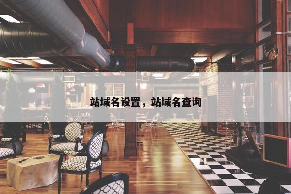 站域名设置，站域名查询
