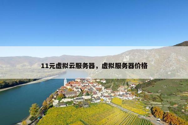 11元虚拟云服务器，虚拟服务器价格