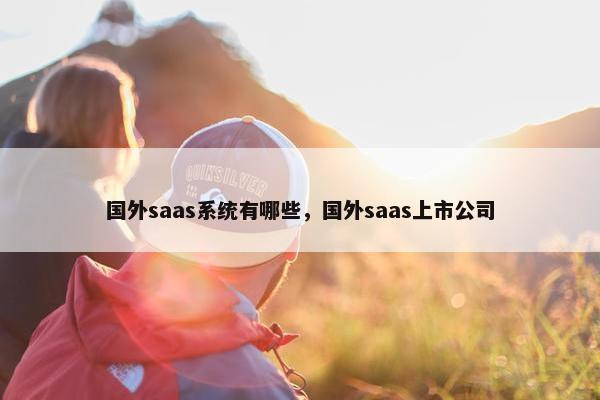 国外saas系统有哪些，国外saas上市公司