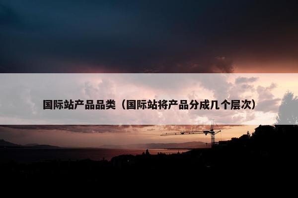 国际站产品品类（国际站将产品分成几个层次）