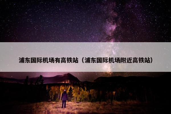浦东国际机场有高铁站（浦东国际机场附近高铁站）