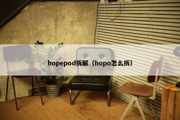 hopepod拆解（hopo怎么拆）