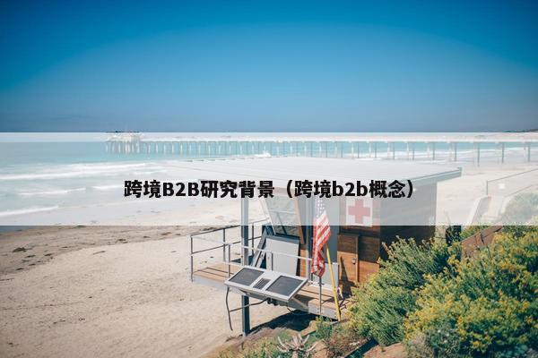 跨境B2B研究背景（跨境b2b概念）