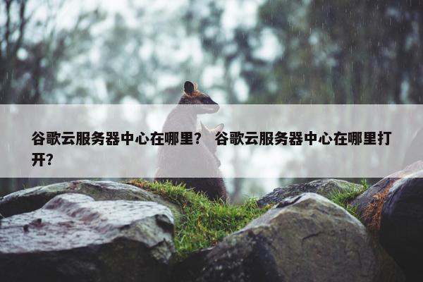 谷歌云服务器中心在哪里？ 谷歌云服务器中心在哪里打开？