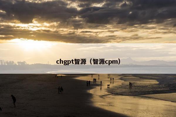 chgpt智源（智源cpm）