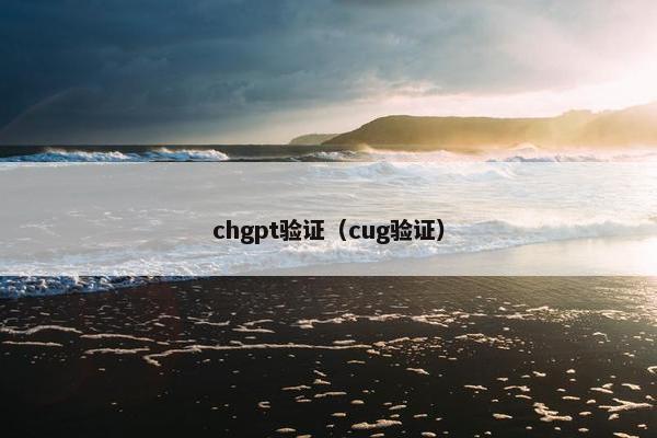 chgpt验证（cug验证）