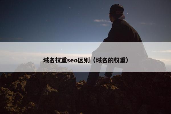 域名权重seo区别（域名的权重）