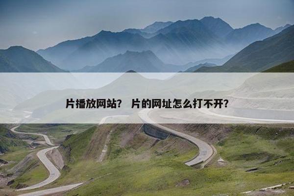 片播放网站？ 片的网址怎么打不开？