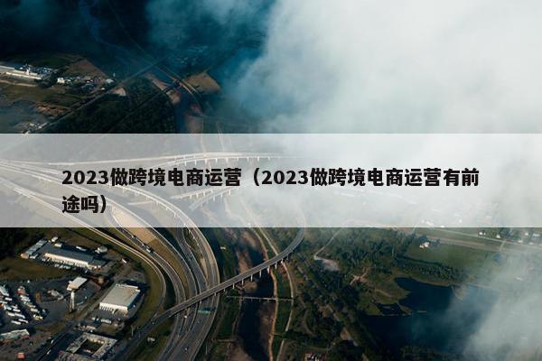 2023做跨境电商运营(2023做跨境电商运营有前途吗)