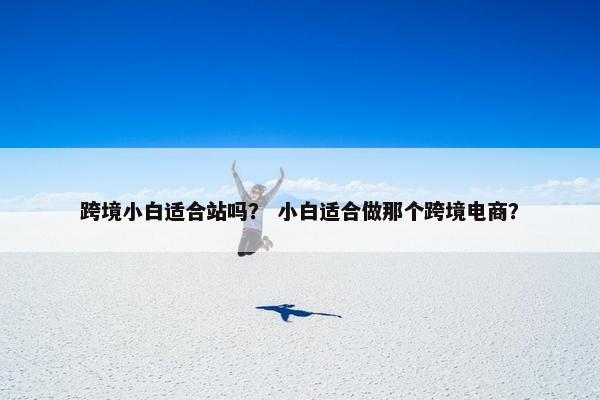 跨境小白适合站吗? 小白适合做那个跨境电商?