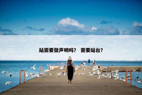站需要做声明吗? 需要站台?
