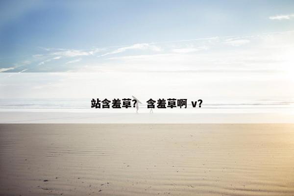 站含羞草？ 含羞草啊 v？