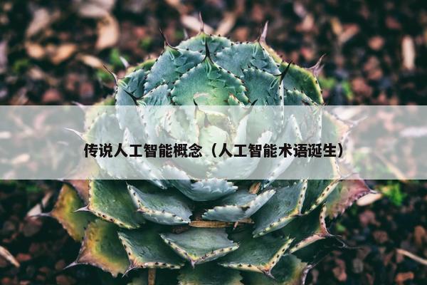 传说人工智能概念(人工智能术语诞生) 传说人工智能概念(人工智能术语诞生)