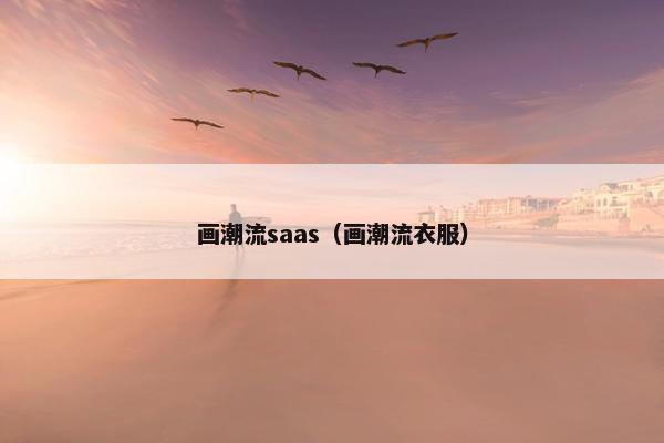 画潮流saas(画潮流衣服)