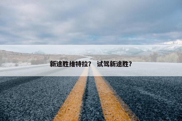 新途胜维特拉? 试驾新途胜? 新途胜维特拉? 试驾新途胜?