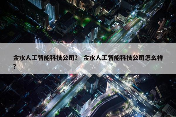 金水人工智能科技公司？ 金水人工智能科技公司怎么样？