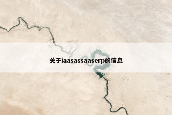 关于iaasassaaserp的信息