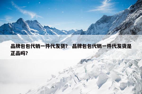 品牌包包代销一件代发货？ 品牌包包代销一件代发货是正品吗？