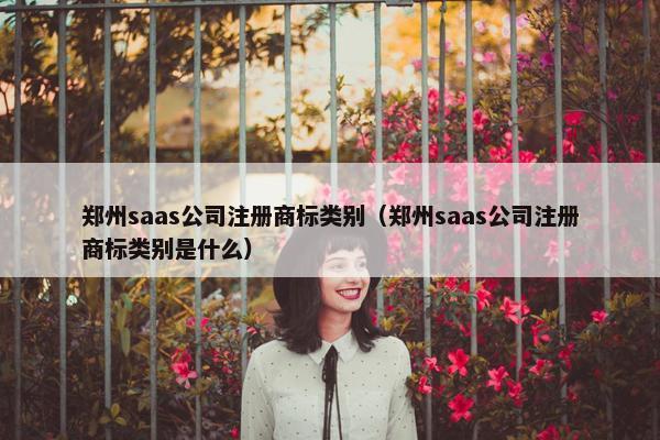 郑州saas公司注册商标类别（郑州saas公司注册商标类别是什么）