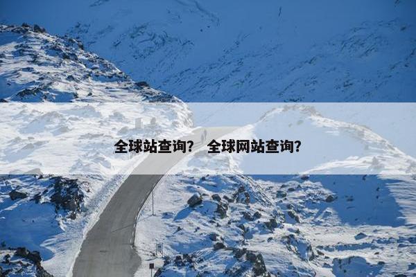 全球站查询？ 全球网站查询？