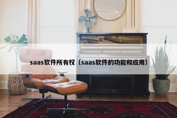 saas软件所有权（saas软件的功能和应用）