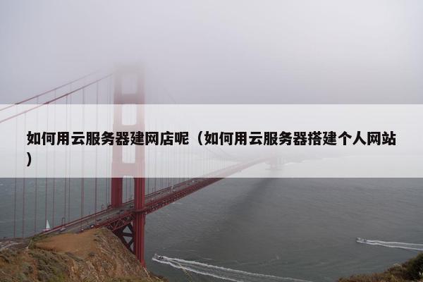 如何用云服务器建网店呢（如何用云服务器搭建个人网站）