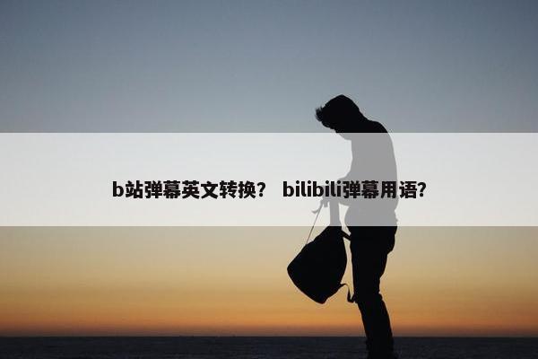 b站弹幕英文转换？ bilibili弹幕用语？