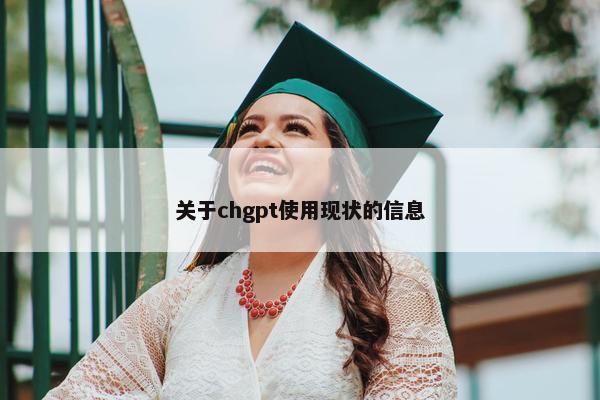 关于chgpt使用现状的信息