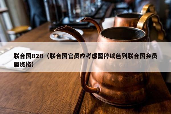 联合国B2B（联合国官员应考虑暂停以色列联合国会员国资格）