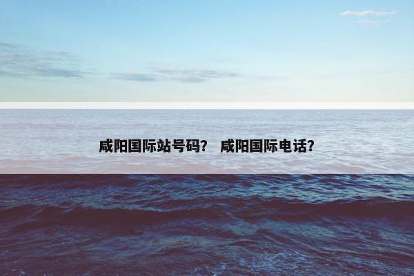 咸阳国际站号码？ 咸阳国际电话？