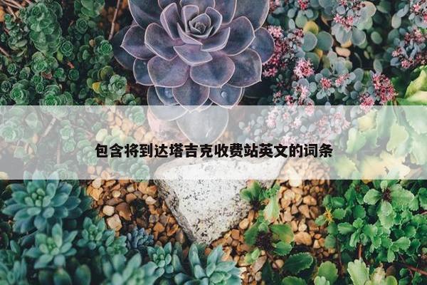 包含将到达塔吉克收费站英文的词条