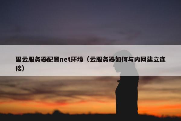 里云服务器配置net环境（云服务器如何与内网建立连接）
