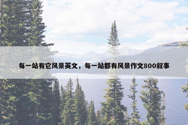 每一站有它风景英文,每一站都有风景作文800叙事