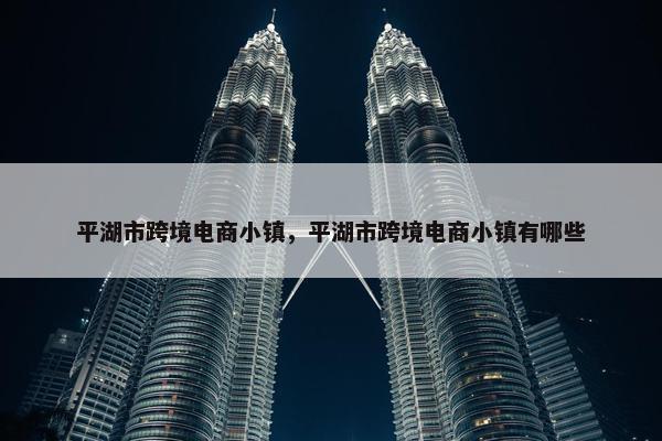 平湖市跨境电商小镇，平湖市跨境电商小镇有哪些