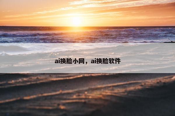 ai换脸小网，ai换脸软件